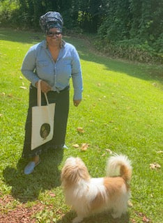 Natural Afro Queen Canvas Tote Bag