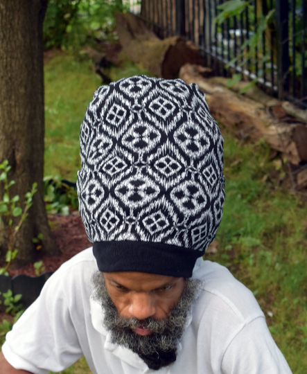 Black & White Stretch Hat