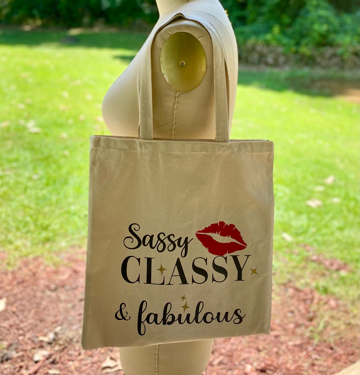 Sassy Canvas Tote Bag
