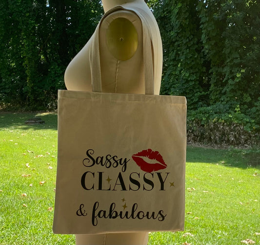 Sassy Canvas Tote Bag