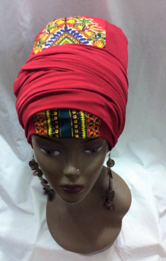 Red Dashiki EZ Wrap