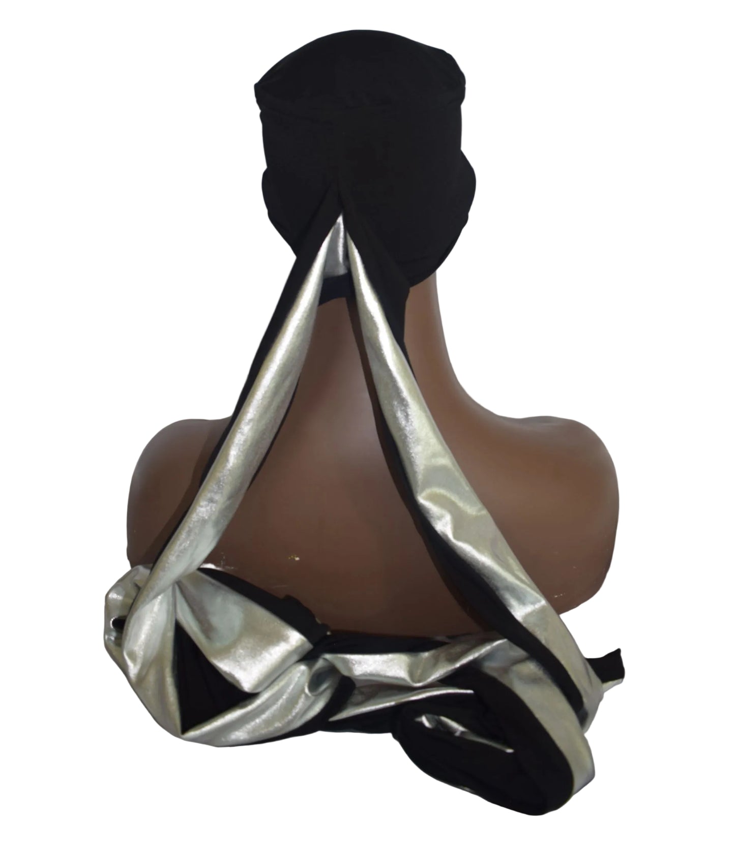 EZ PZ Turban™- Black n Silver