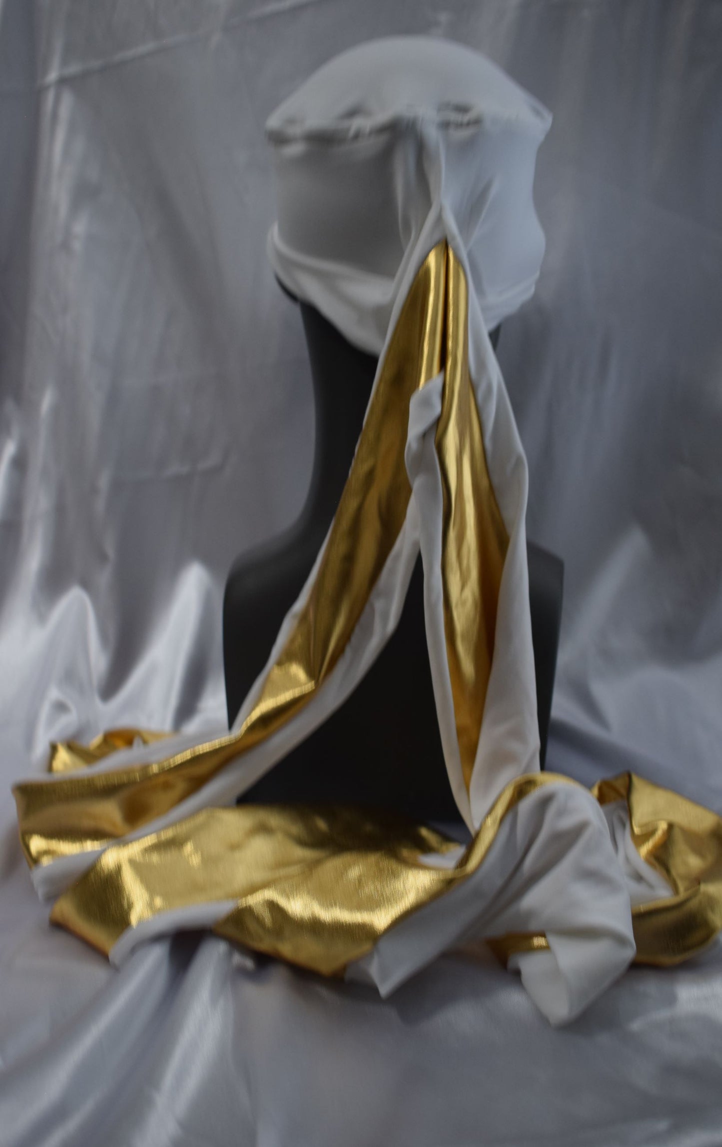 The King White n Gold EZ PZ Turban