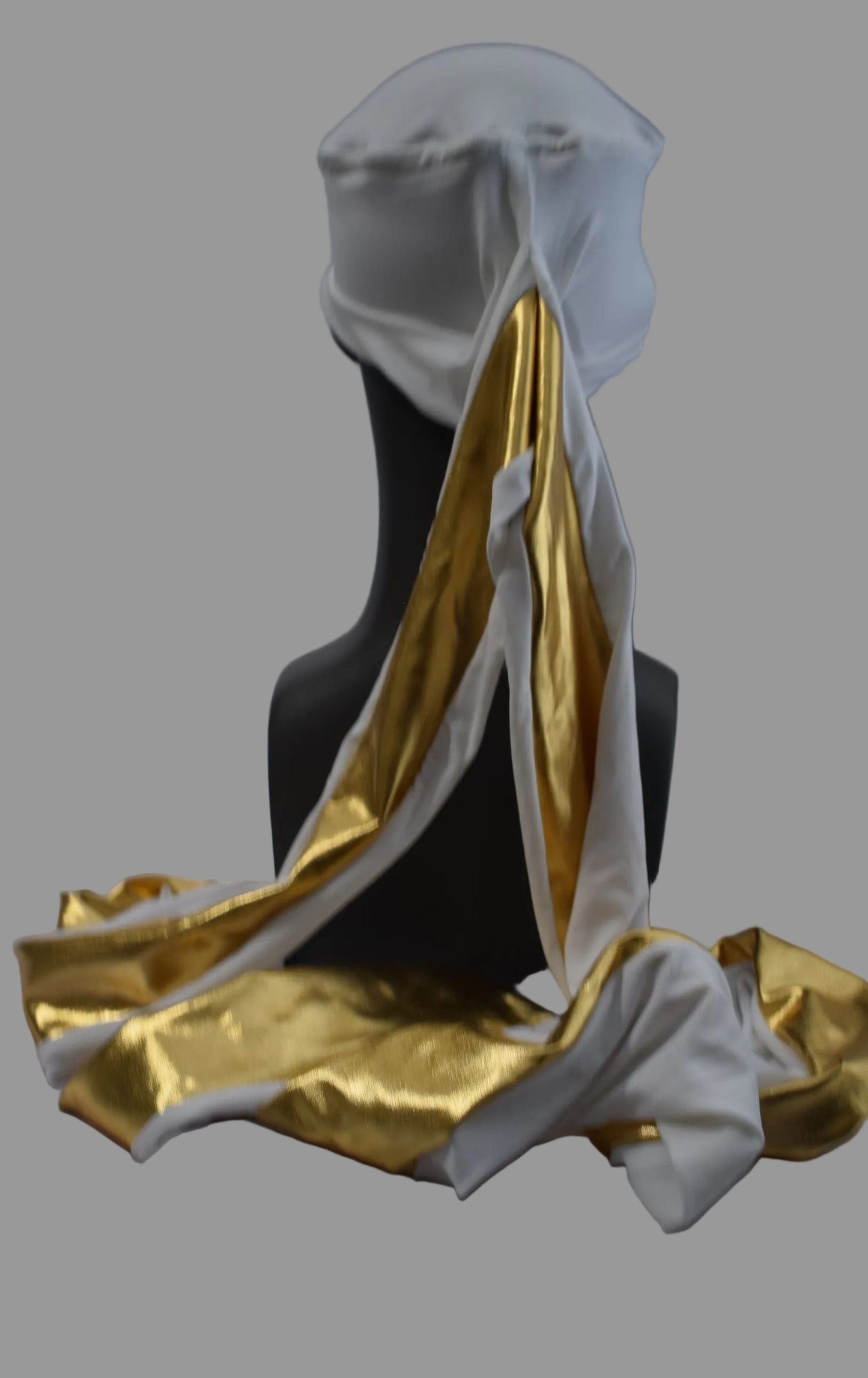 EZ PZ Turban™- White n Gold