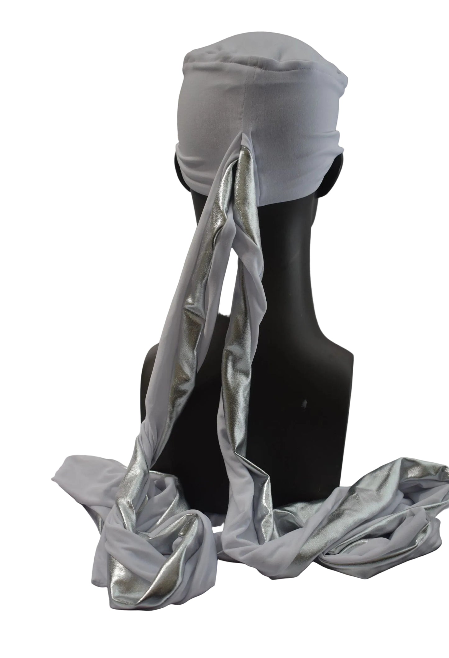 EZ PZ Turban™- White n Silver