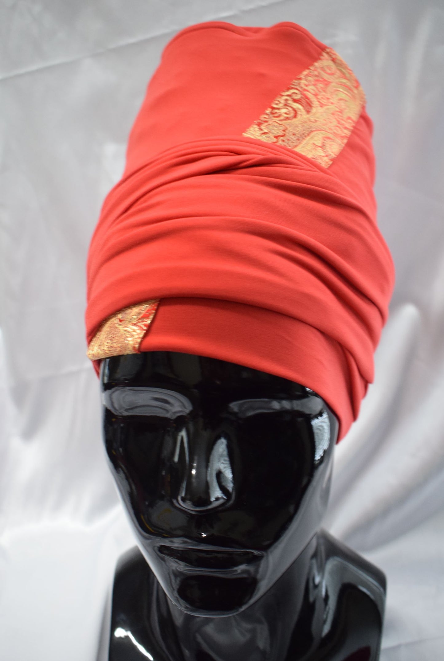 Red & Gold Tam Wrap