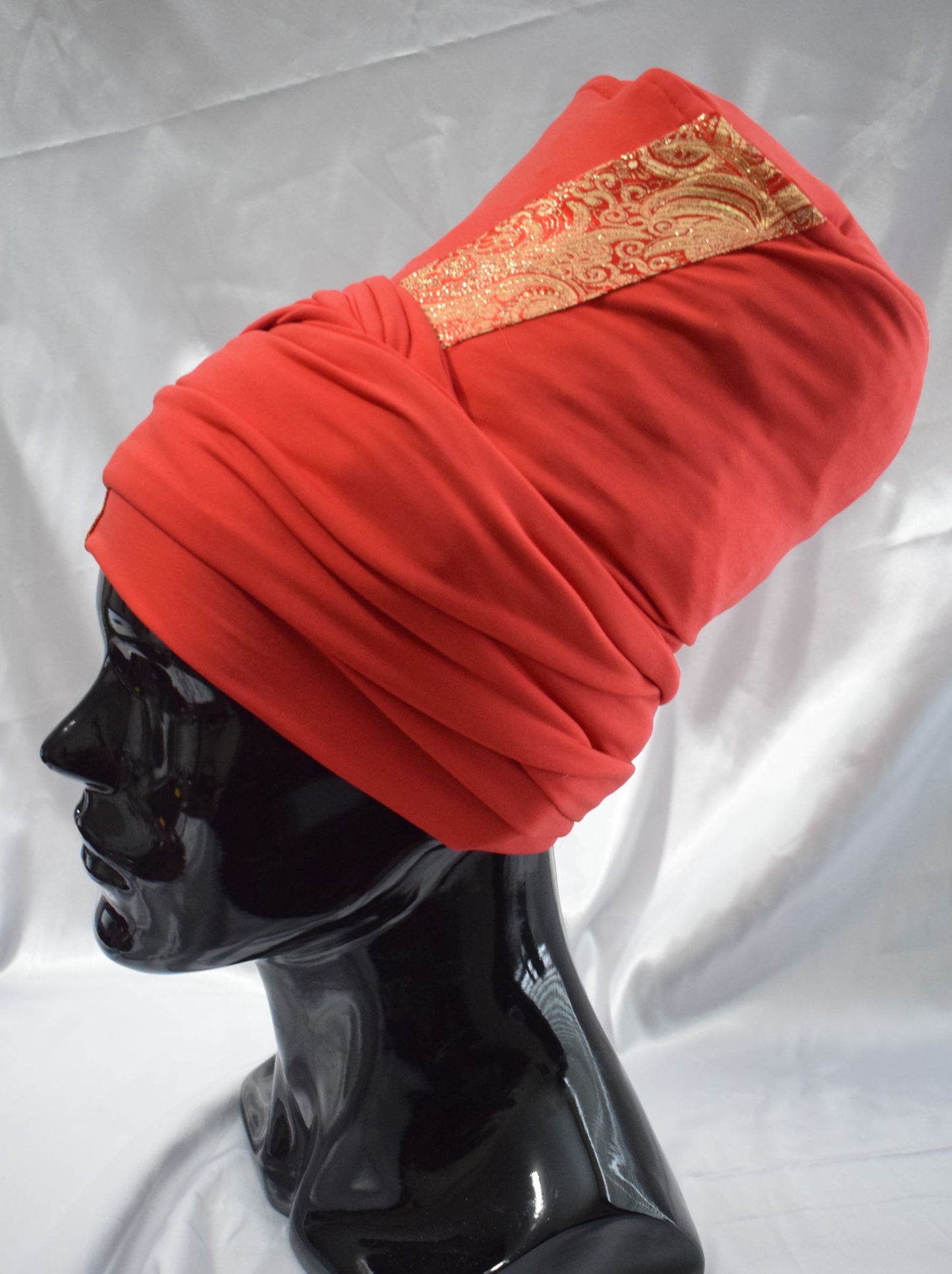Red & Gold Tam Wrap
