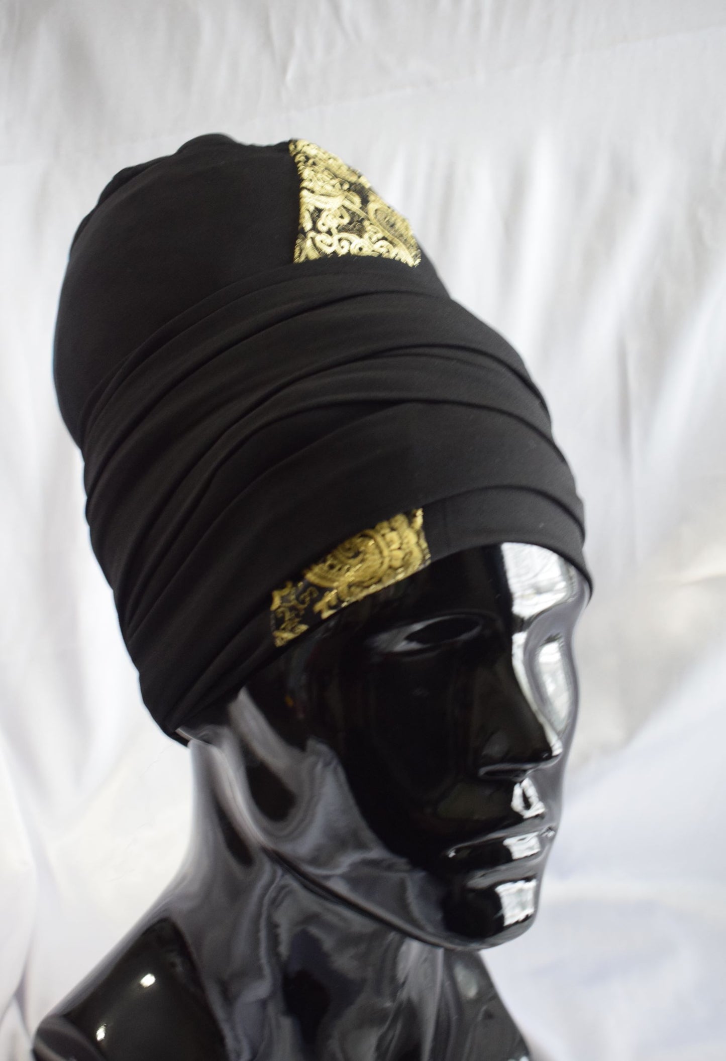 Black & Gold Tam Wrap