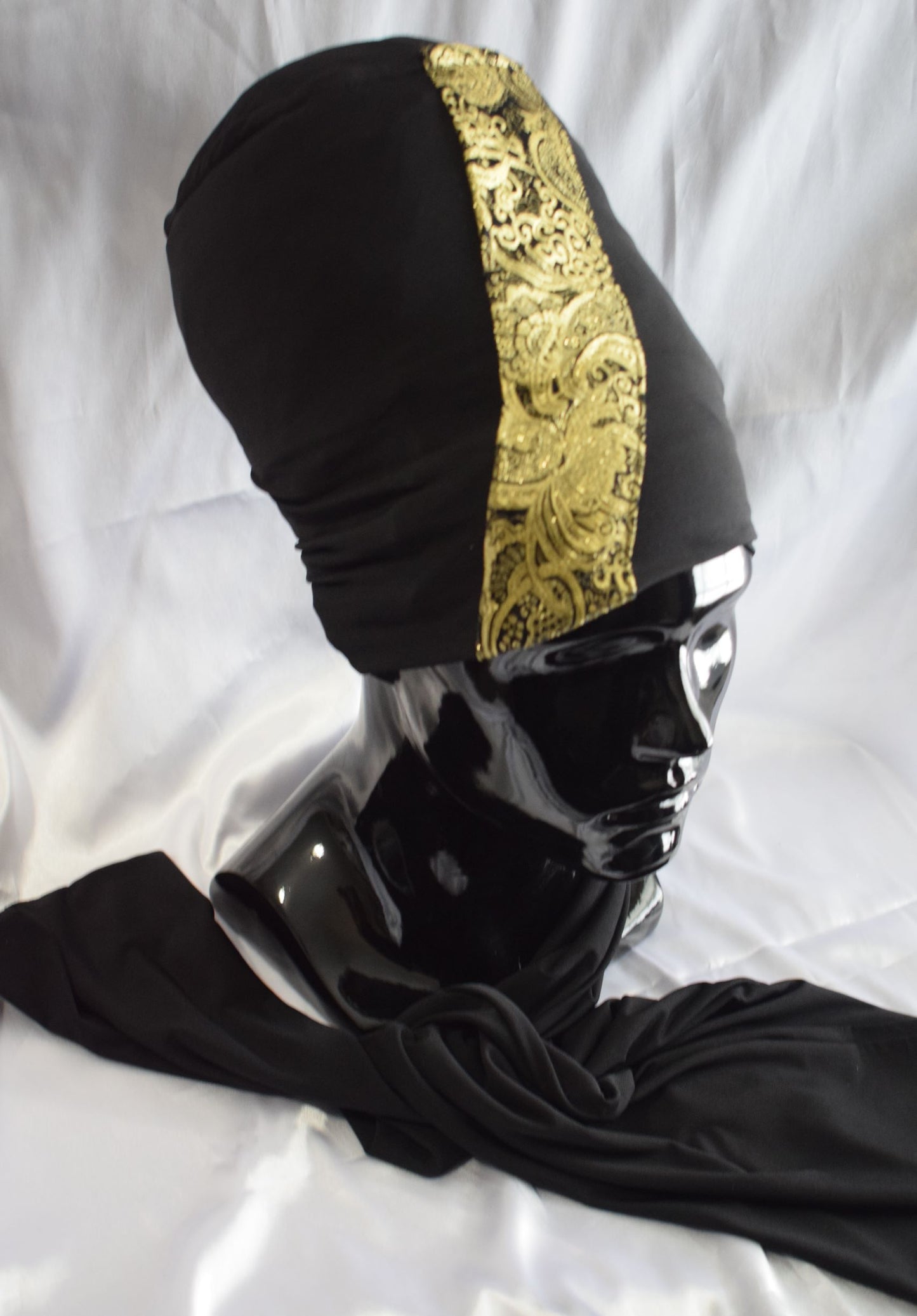 Black & Gold Tam Wrap