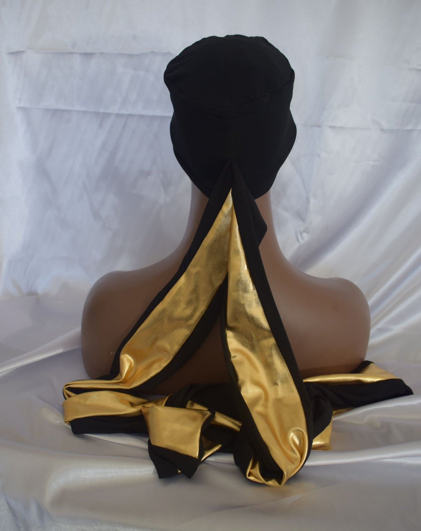 The Queen Black n Gold EZ PZ Turban