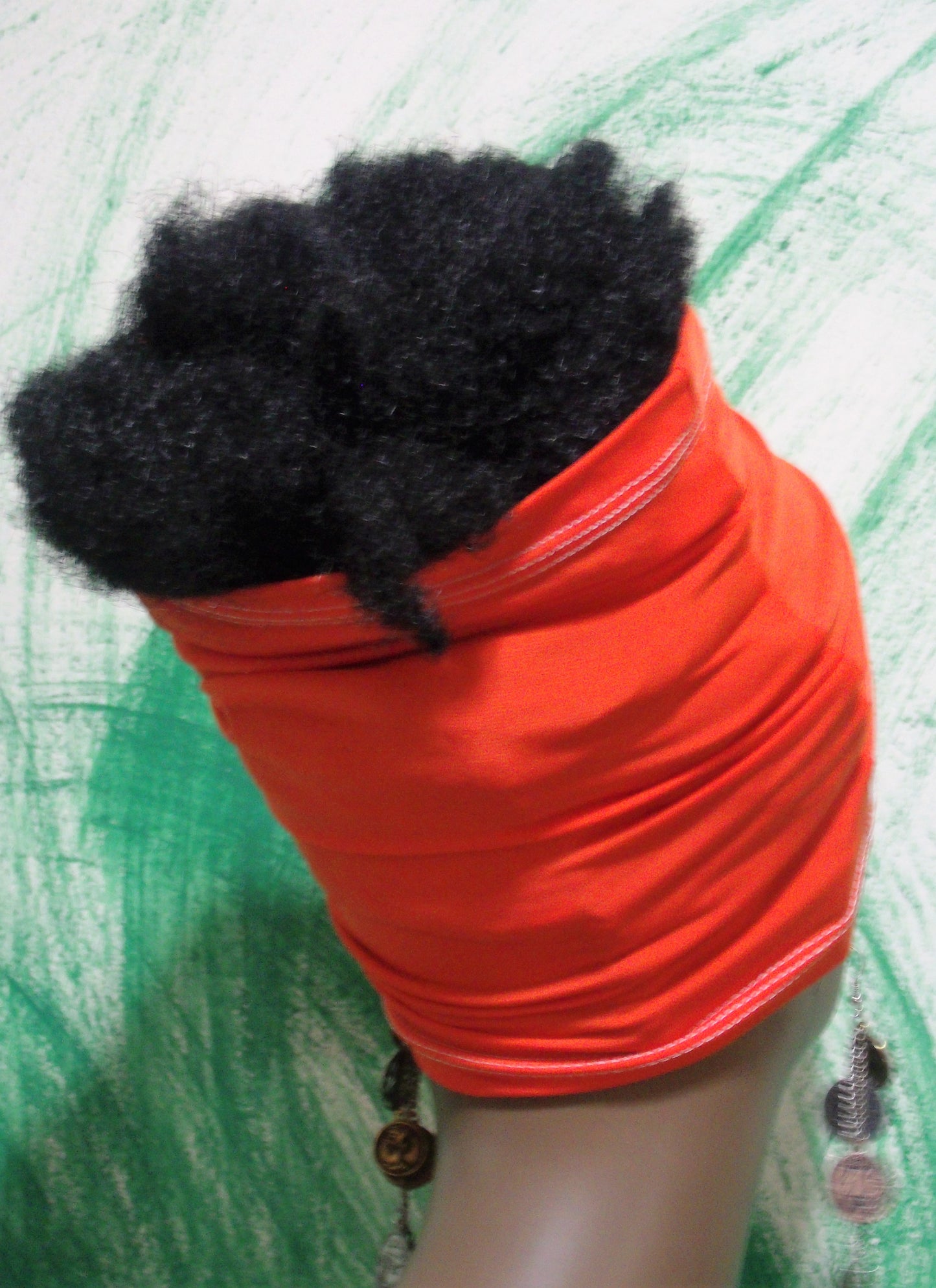 Orange loc socks