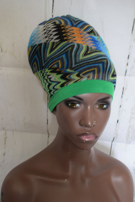 Green Band  Multicolor Hair Net