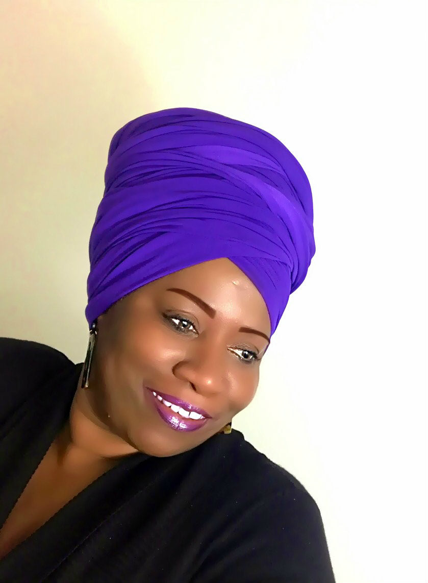 Purple Head-Wrap