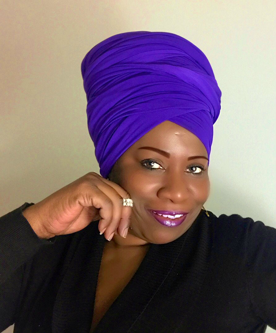 Purple Head-Wrap