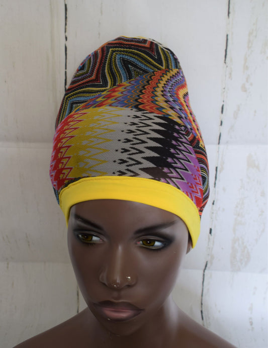 Yellow Band Multicolor Hair Net