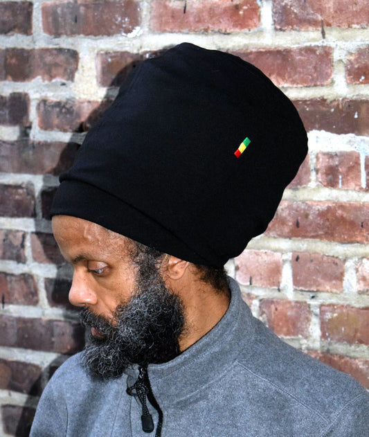 Black Turbo Stretch Hat