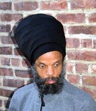 Black Turbo Stretch Hat