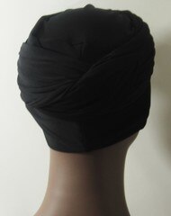 Women Black EZ PZ Turban Wrap