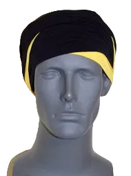 EZ PZ Turban™-Black & Yellow