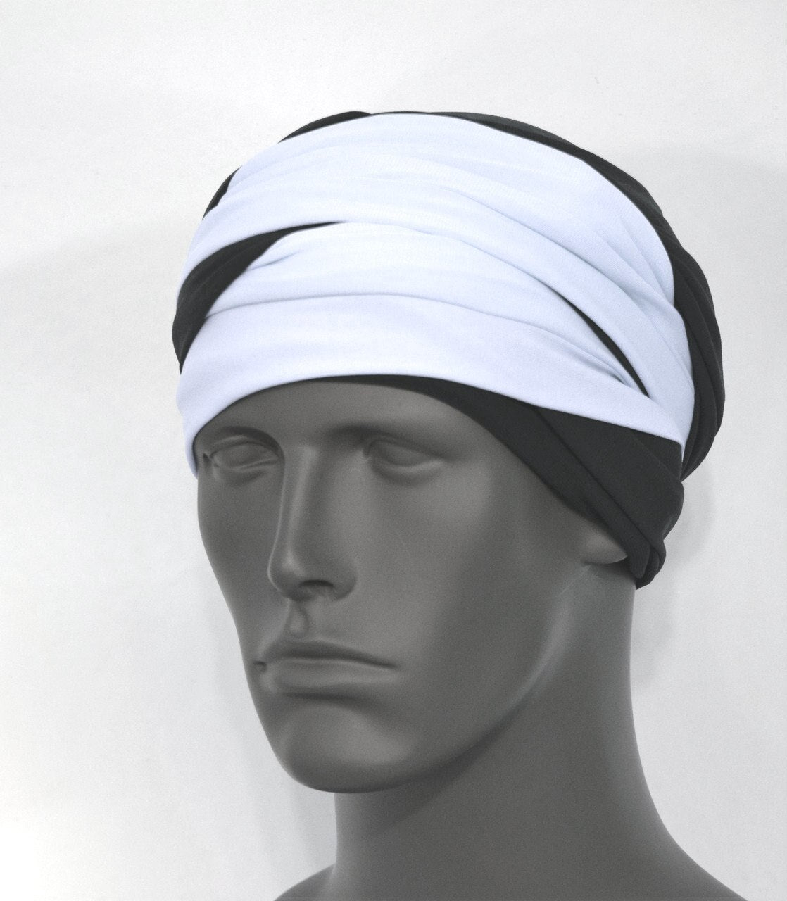 Brown & White EZ PZ Turban Wrap