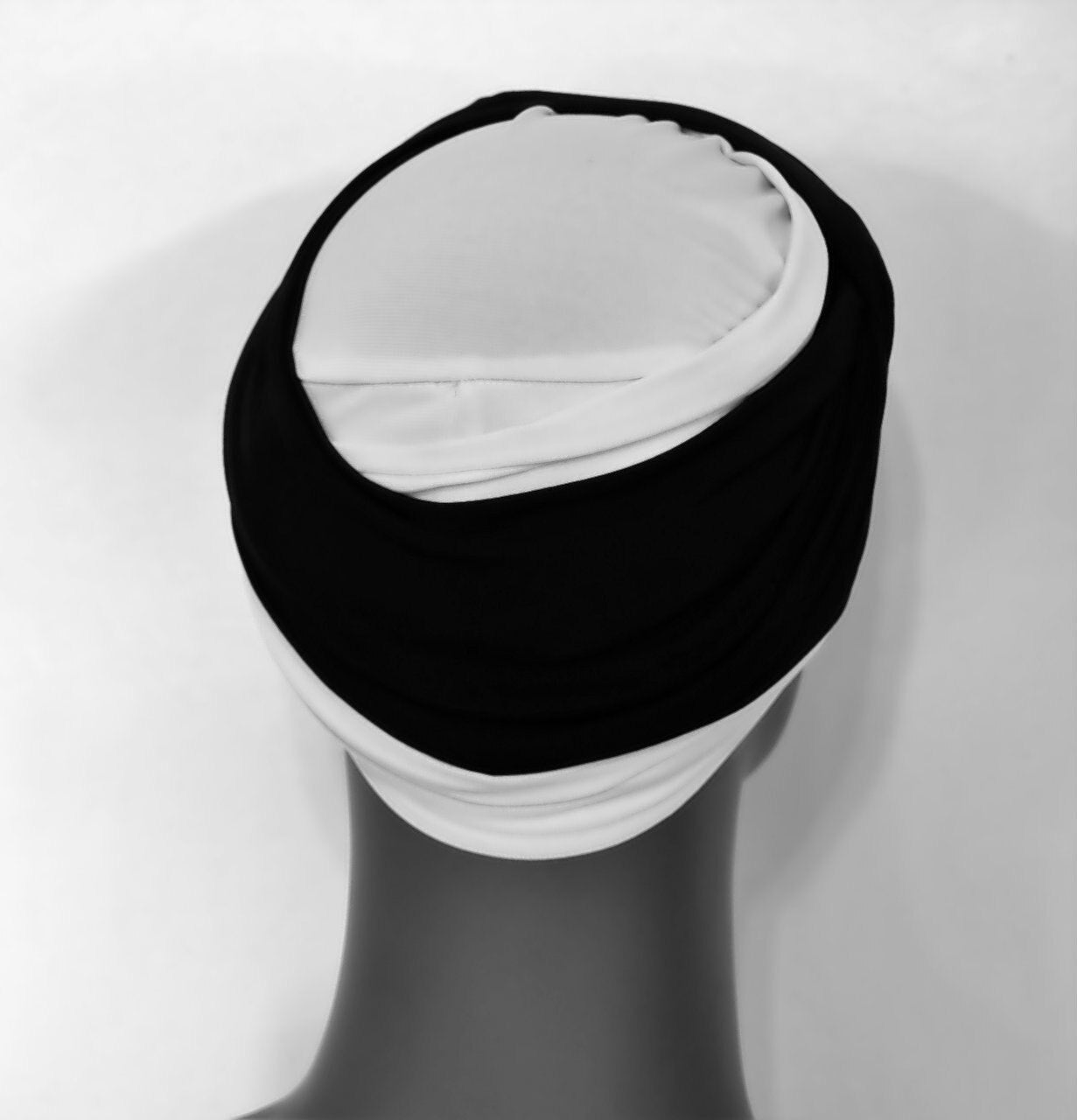 Brown & White EZ PZ Turban Wrap