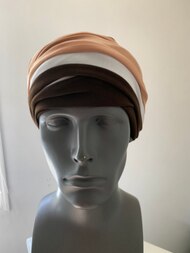 Chocolate Caramel EZ PZ Turban Wrap
