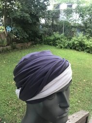 Dark Gray & Light Gray EZ PZ Turban Wrap