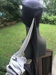 Dark Gray & Light Gray EZ PZ Turban Wrap