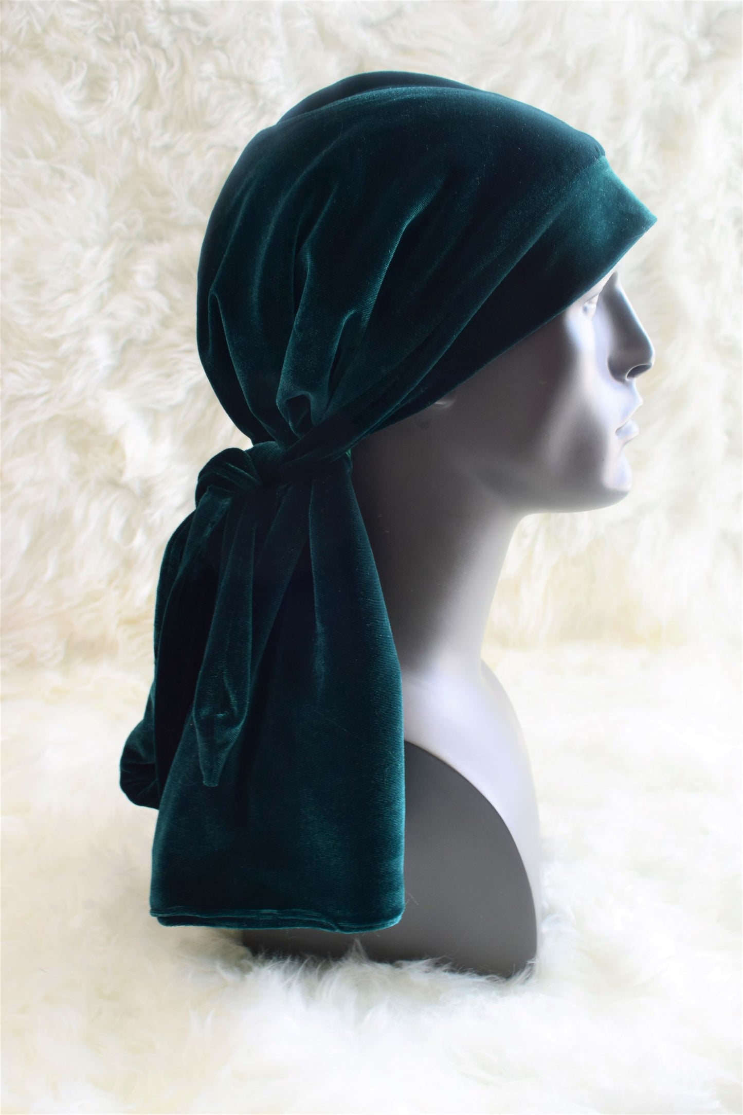 Hunter Green Velvet Durag