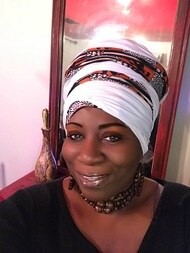 White Gye Nyame Tubular Wrap