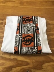 White Gye Nyame Tubular Wrap