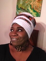White Gye Nyame Tubular Wrap