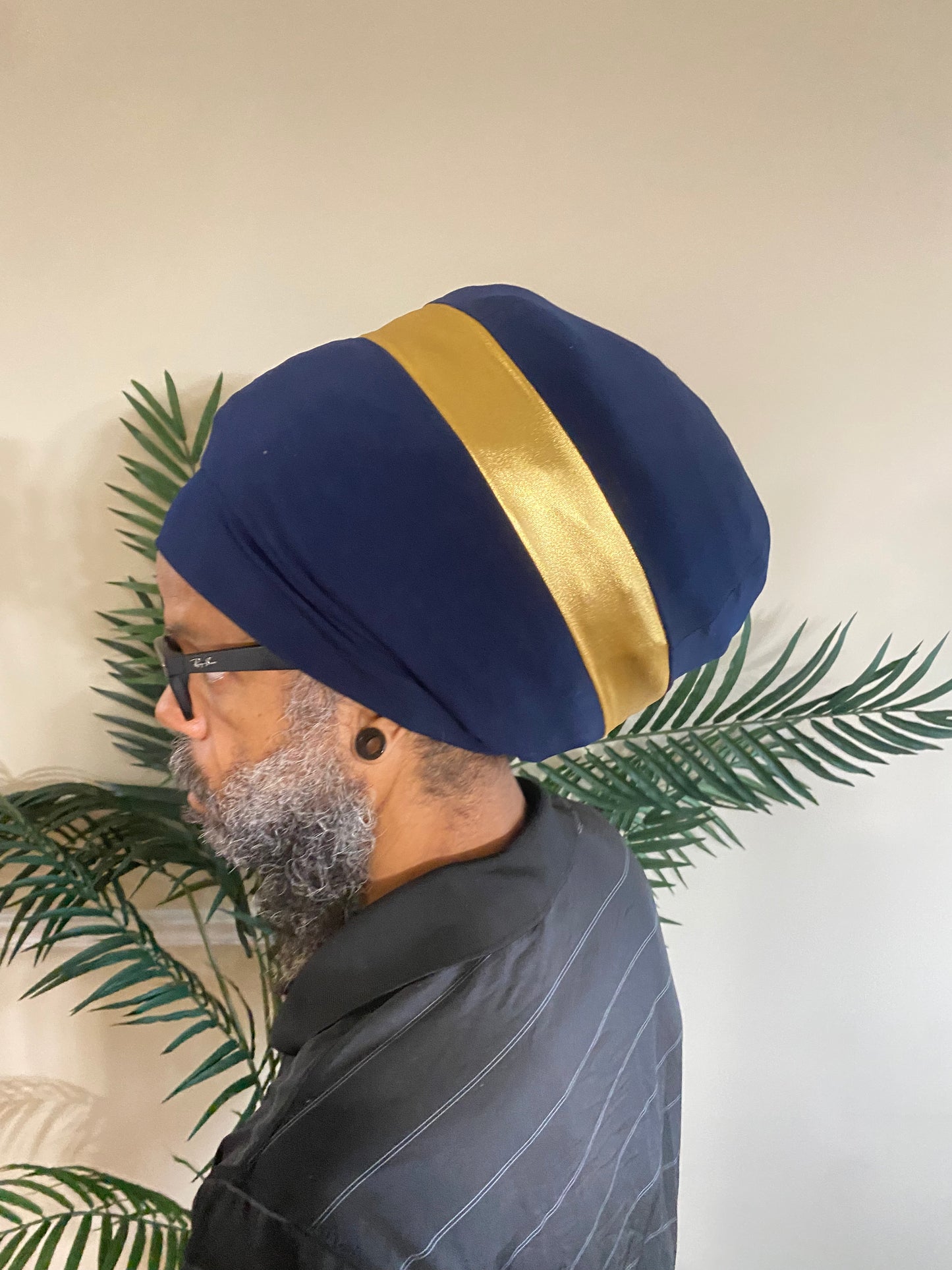Navy & Gold Hero Stretch Hat