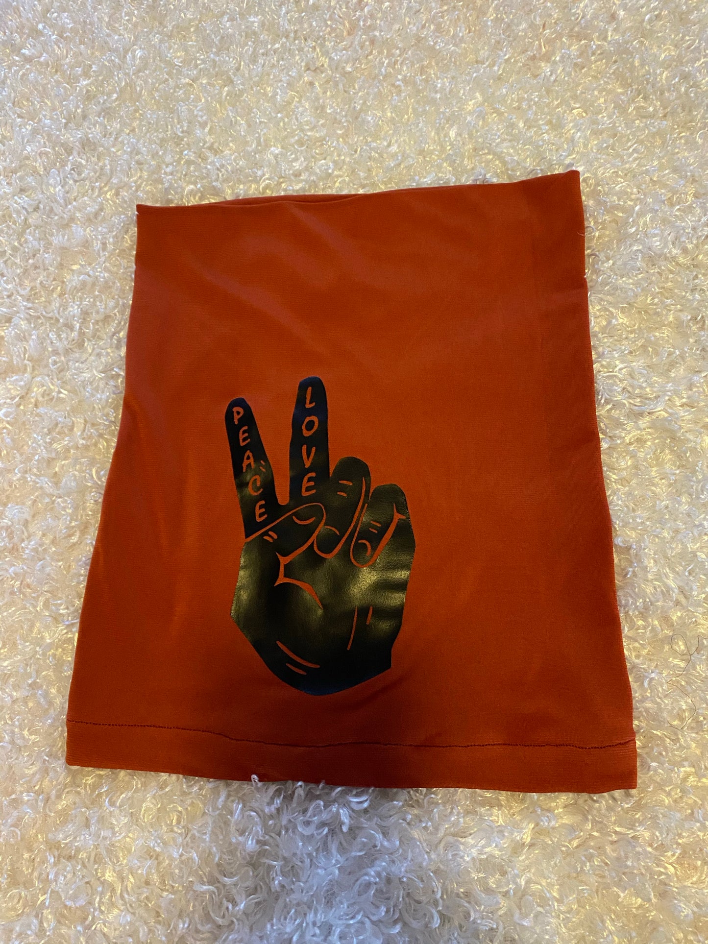 Rust Peace n Love Loc Socks - Kings