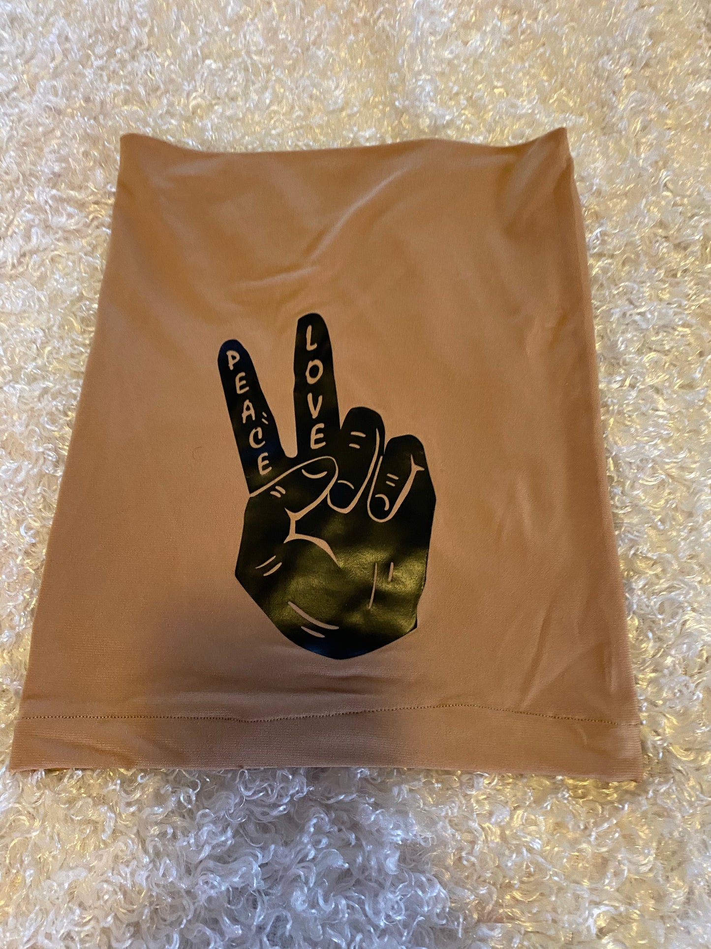 Caramel Peace n Love Loc Socks - Kings