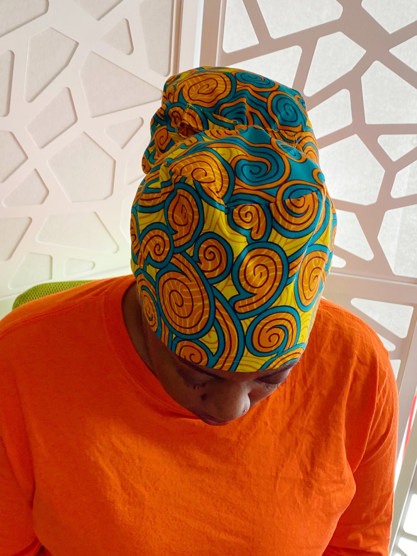 Sunshine Satin Lined Ponytail Scrub Hat