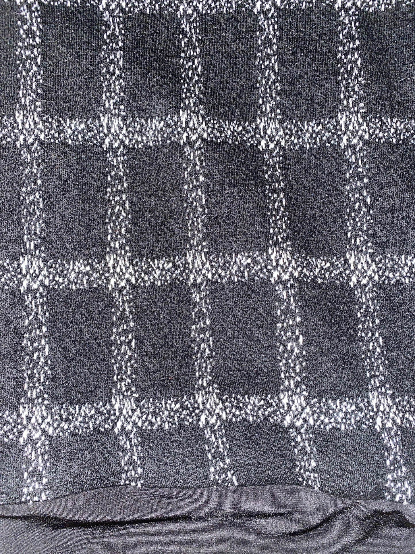 Black n White Squares Stretch Hat
