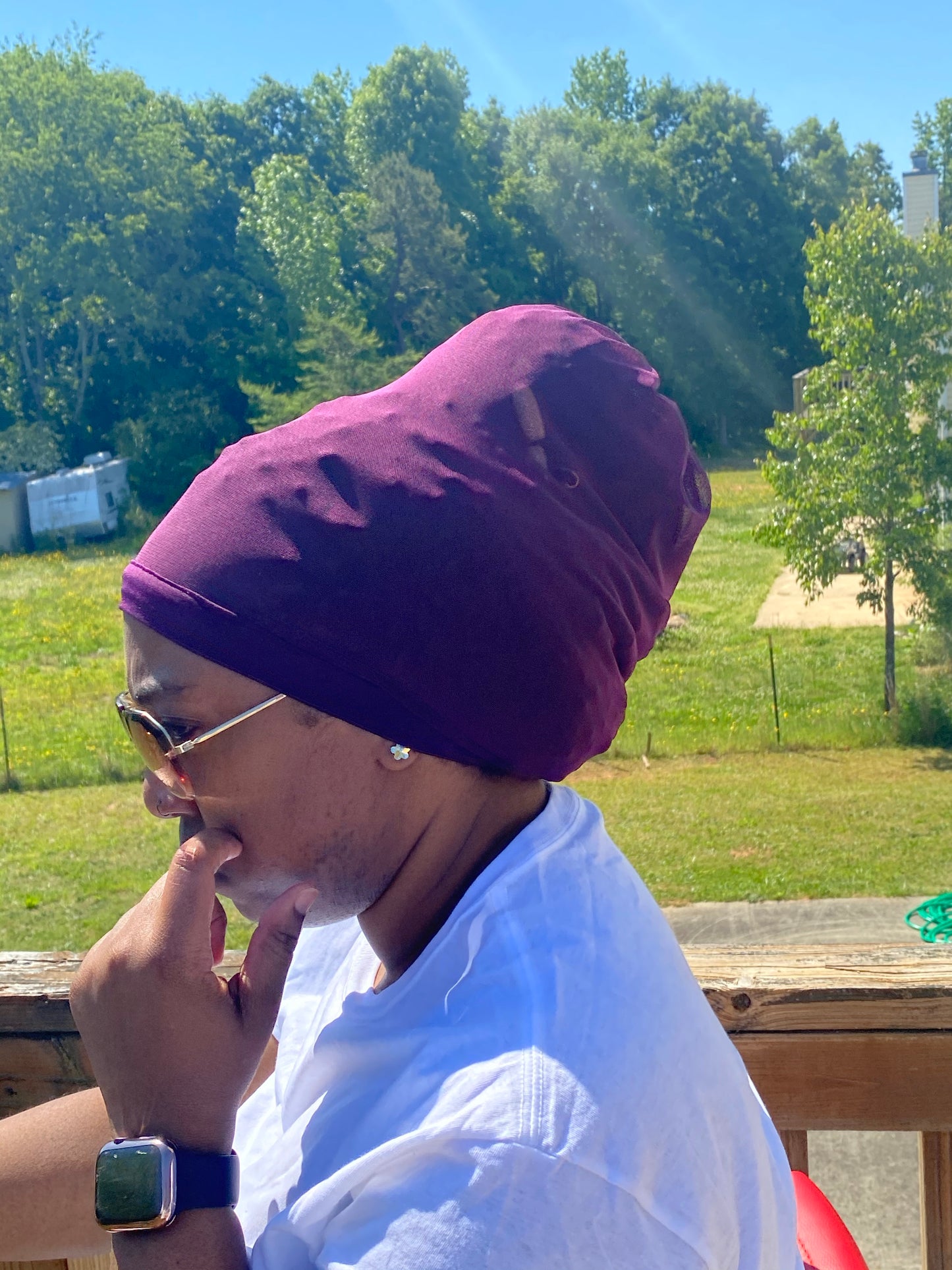 Plum Hair Net