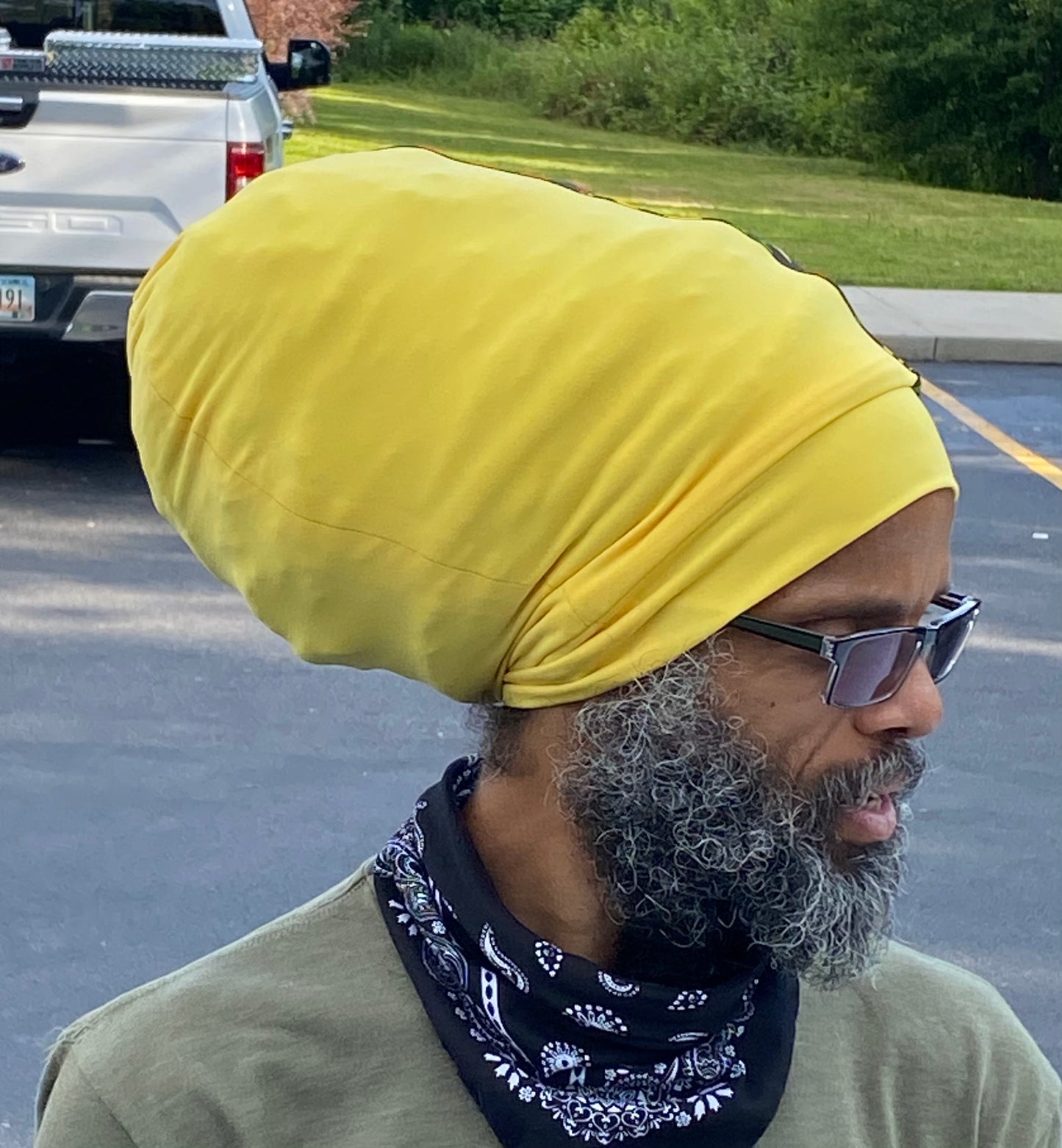 Yellow Ises Cannabis Stretch Hat