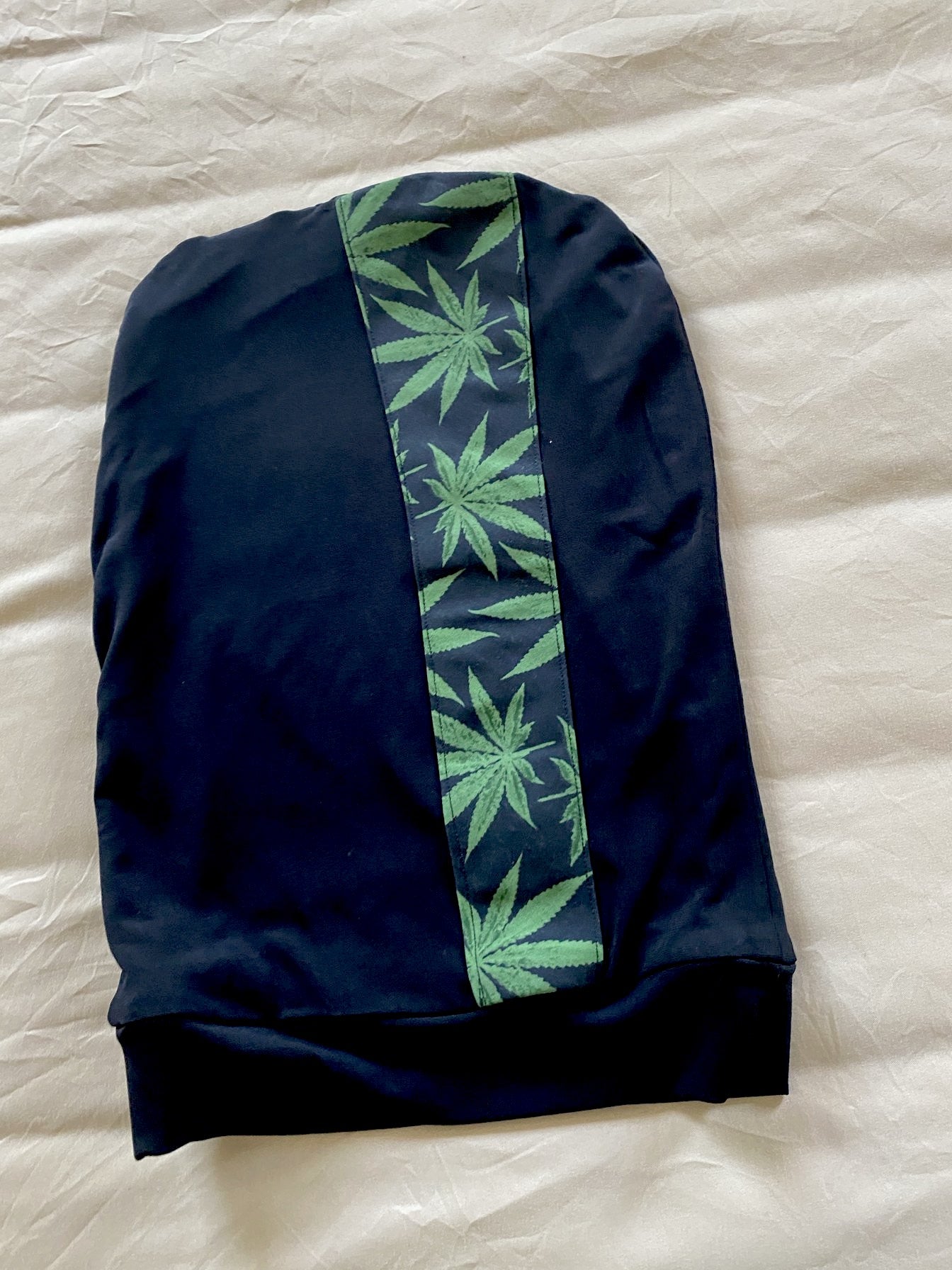 Black Cannabis Stretch Hat