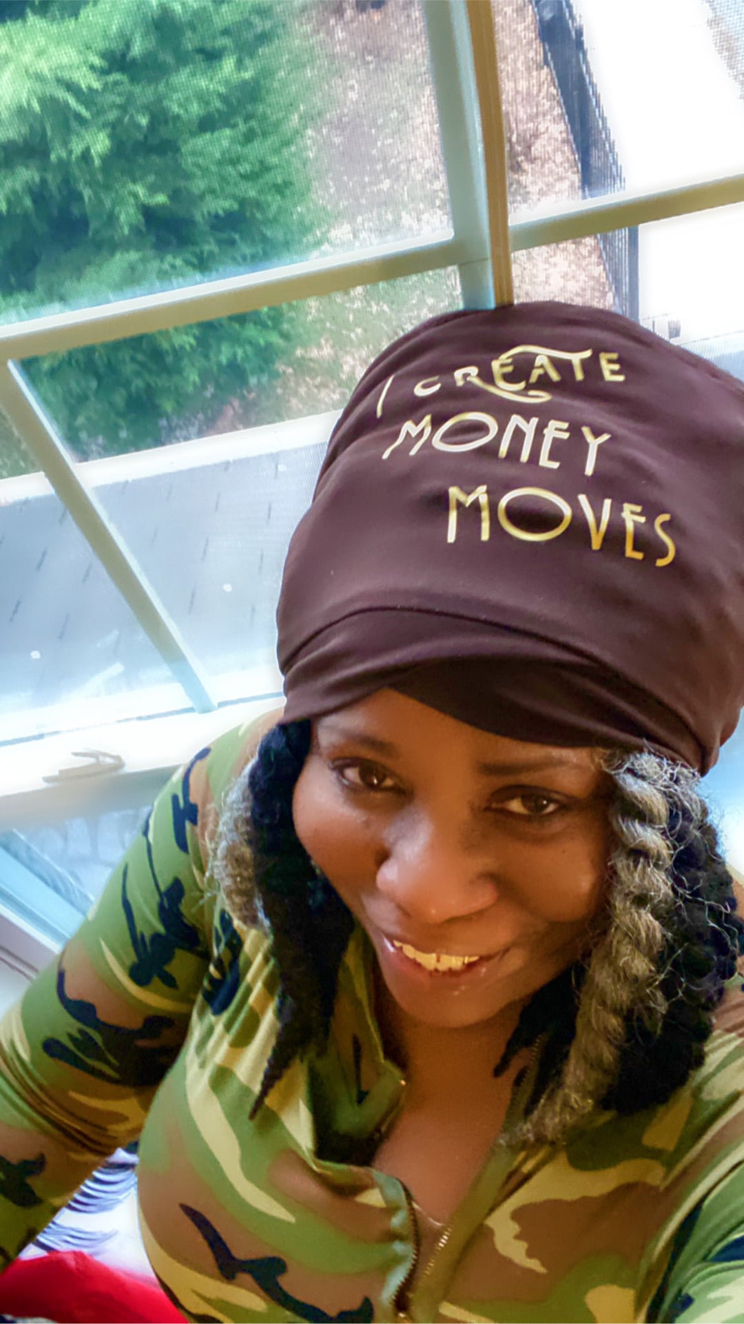 I Create Money Moves Stretch Hat