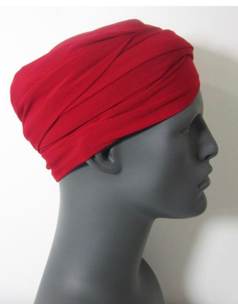Red EZ PZ Turban Wrap
