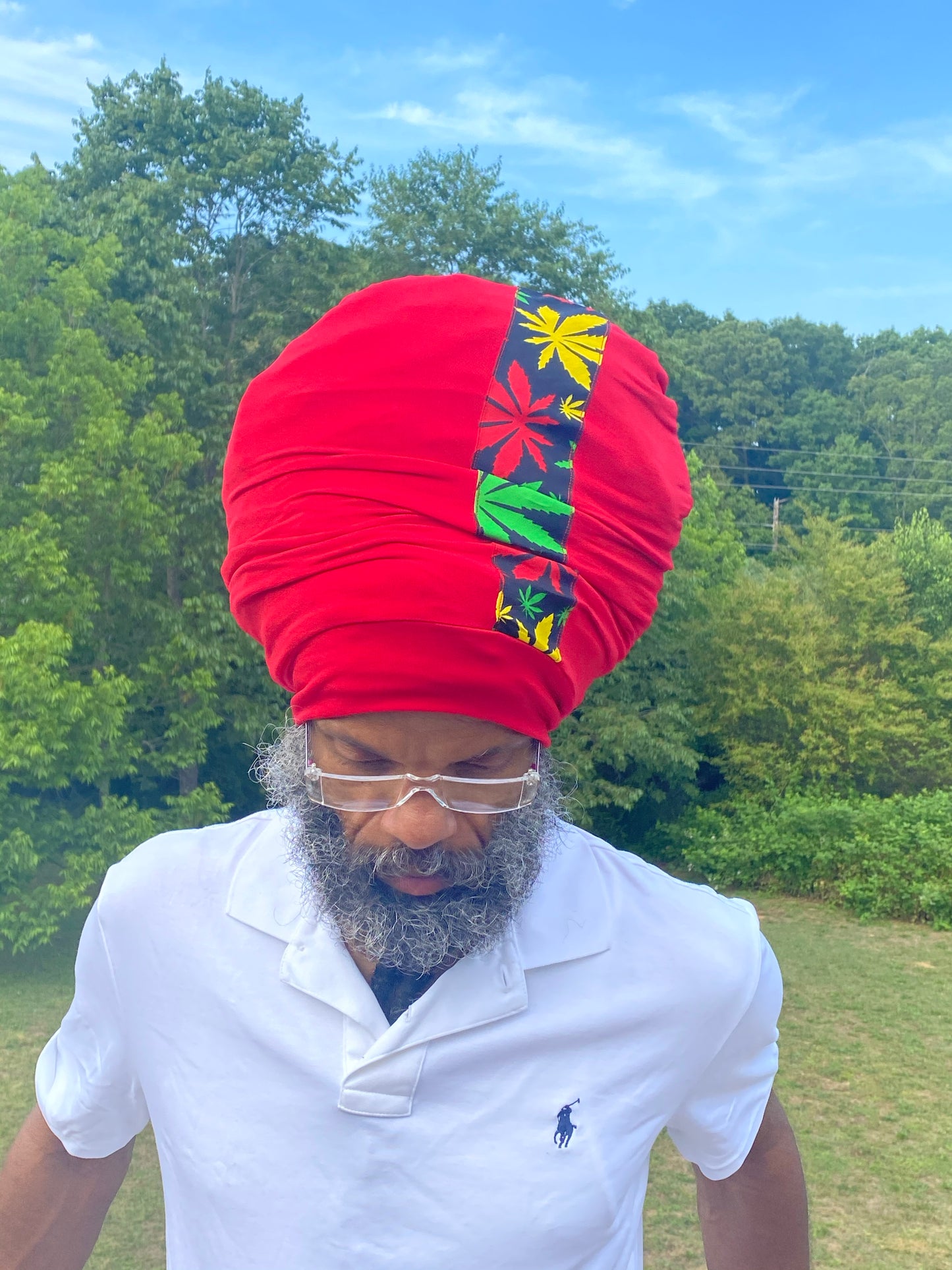 Red Ises Cannabis Stretch Hat