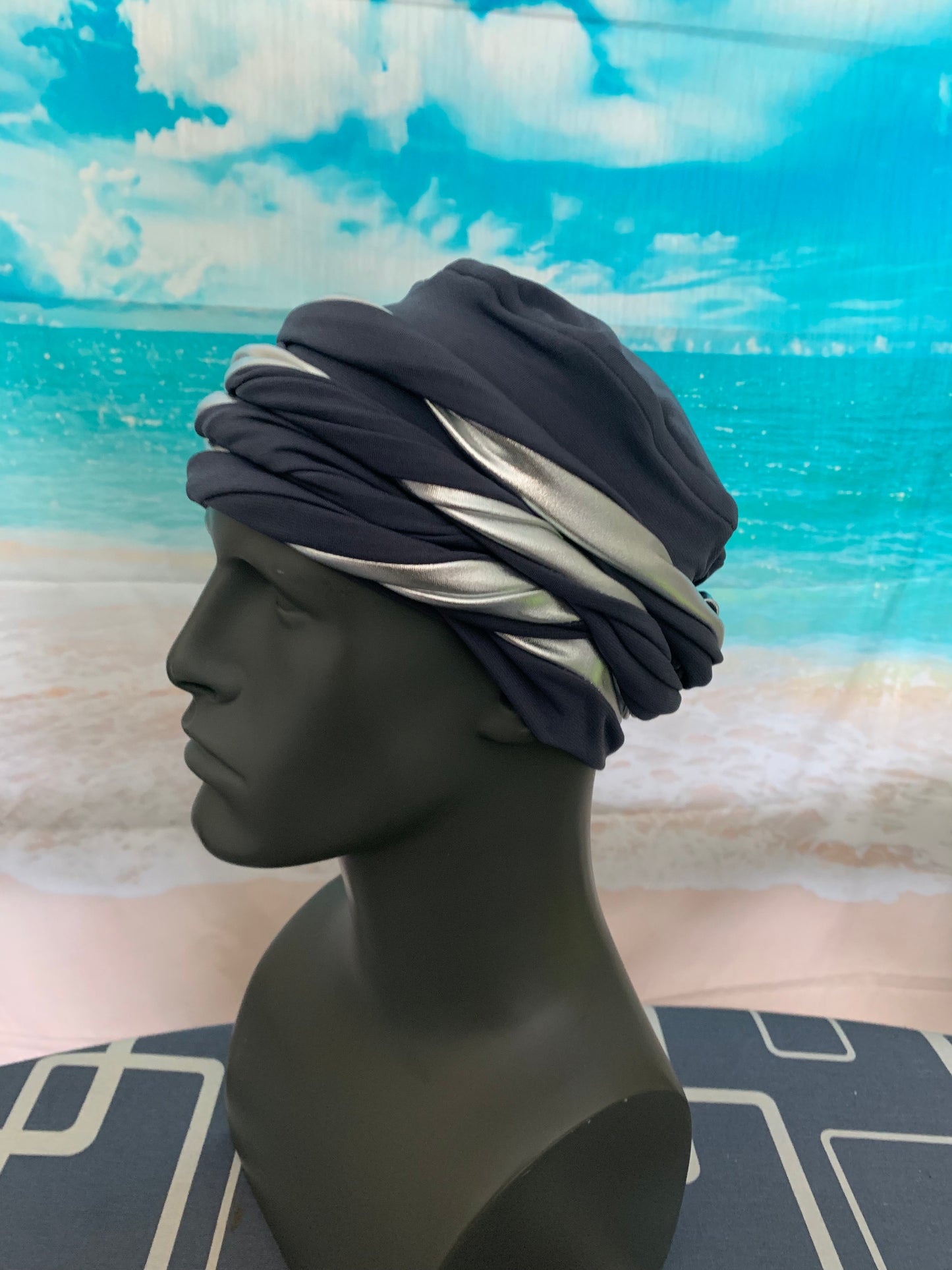 The King Gray n Silver EZ PZ Turban