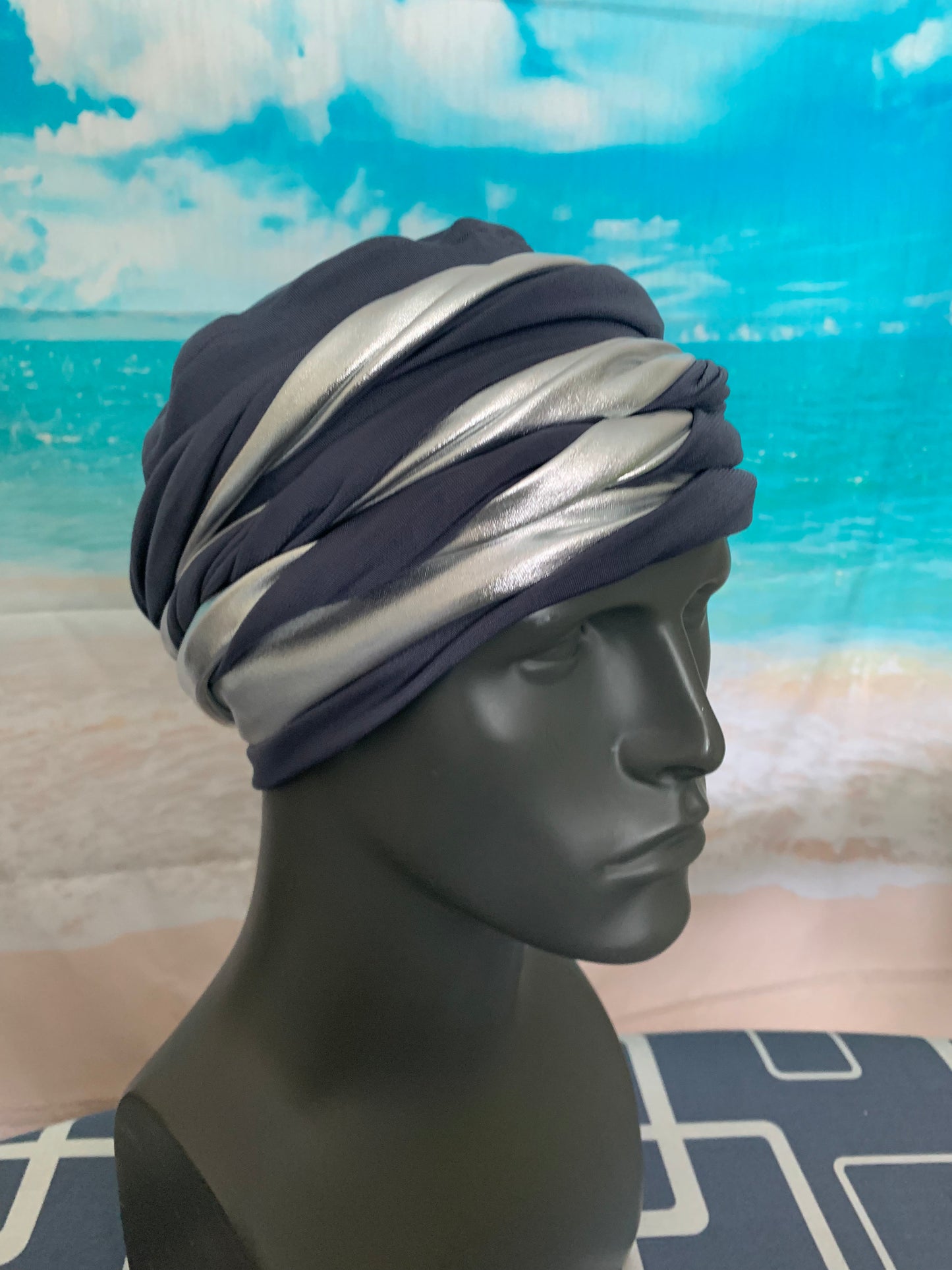 The King Gray n Silver EZ PZ Turban