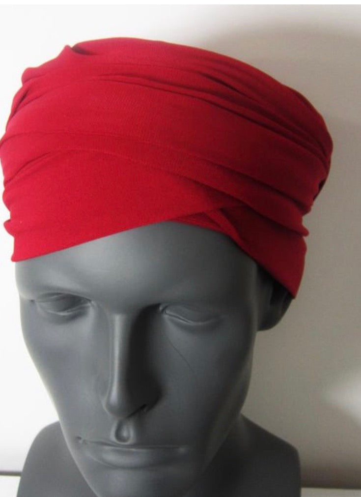 Red EZ PZ Turban Wrap