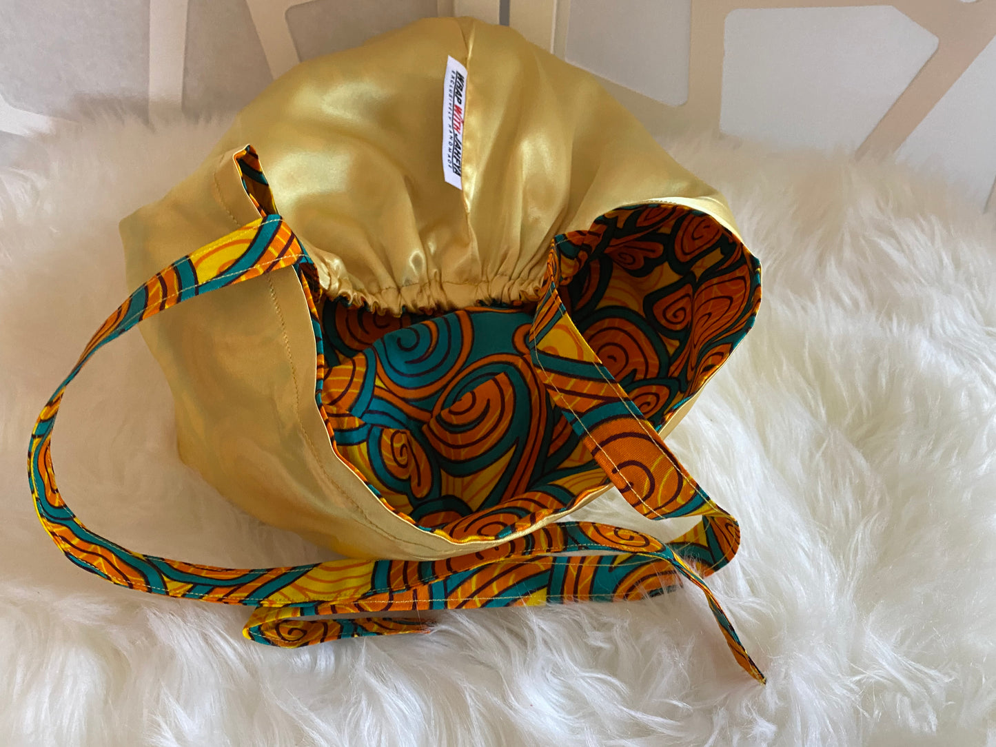 Sunshine Satin Lined Ponytail Scrub Hat