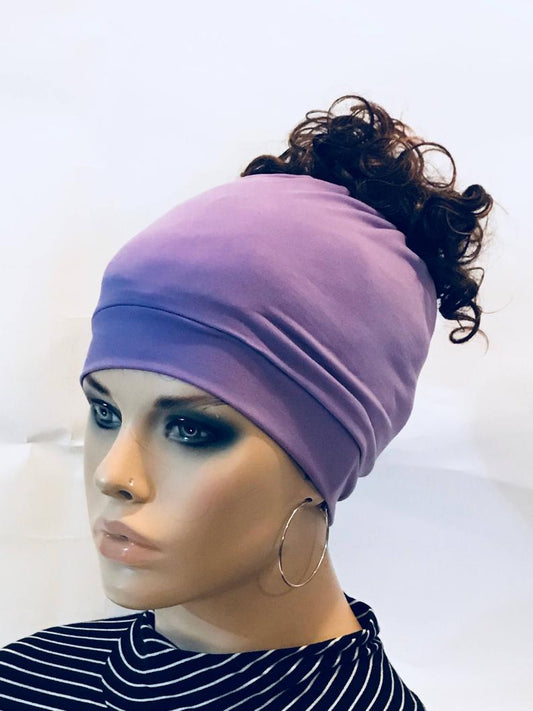 Lavender Ponytail Loc Socks