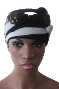 EZ PZ Turban™- Navy & Light Gray