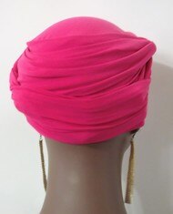 Women Pink EZ PZ Turban Wrap
